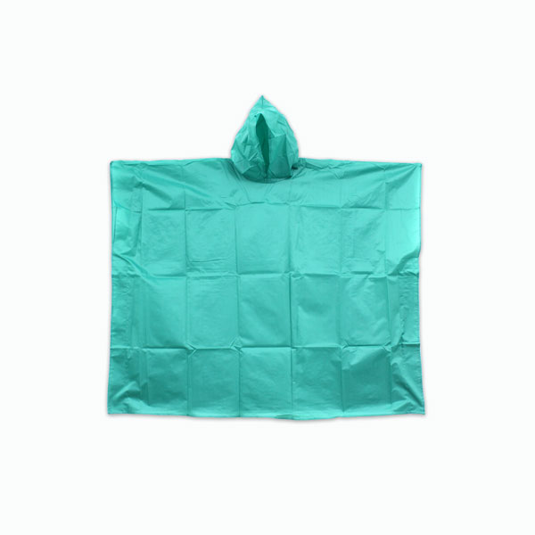 Water Proof Poncho with Hood (Adult Gree...