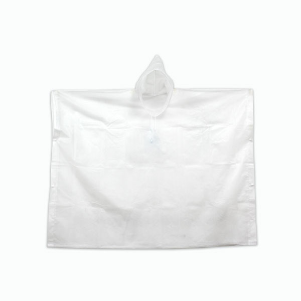 Water Proof Poncho with Hood (Adult Whit...